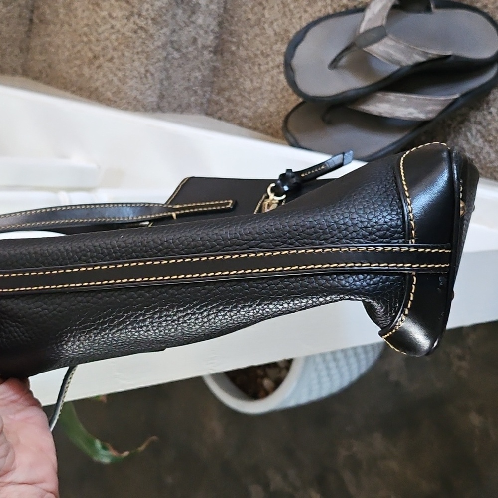 Dooney & Bourke Black Leather Tote - Picture 7 of 14